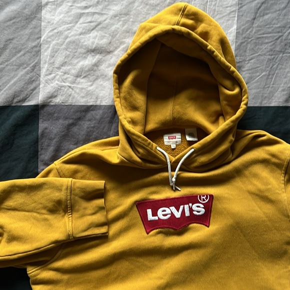 *VINTAGE* yellow Levi’s hoodie XXL - Picture 3 of 8